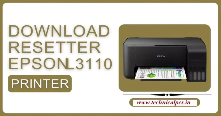 epson l3110 resetter