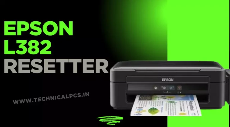 Epson l382 resetter free