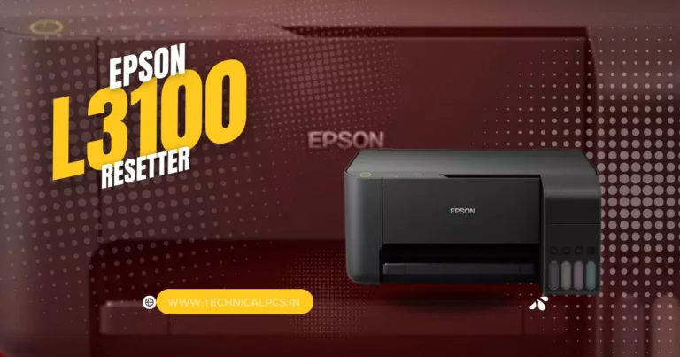 Epson l3100 Resetter free download