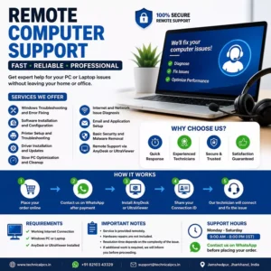 Remote Computer Support Service by TechnicalPCS