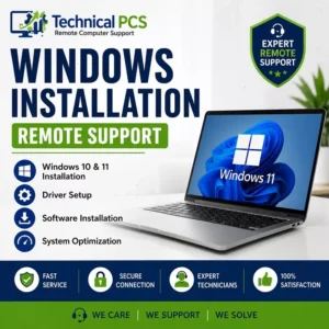 Windows Installation Service Remote Computer Support by TechnicalPCS